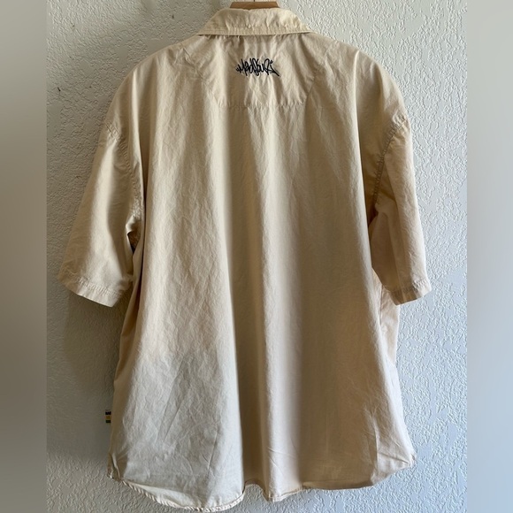 VTG Marc D'Amelio Madsoul HipHop Rap Baggy Button Front Y2K Men's 2XL Old School - Picture 5 of 10